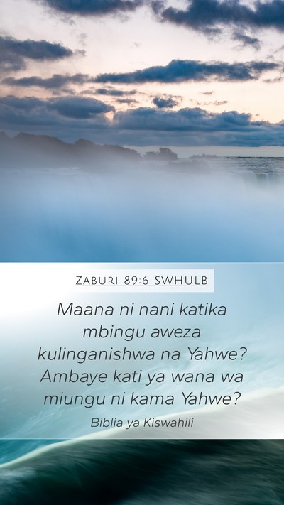 Zaburi 89:6 SWHULB Bible Verse Image