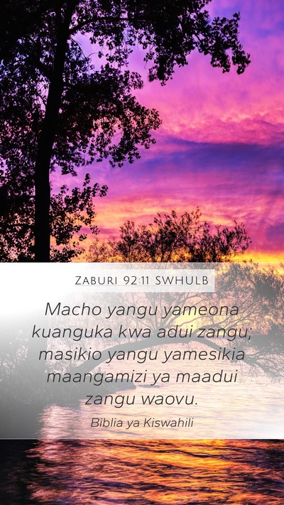 Zaburi 92:11 SWHULB Bible Verse Image