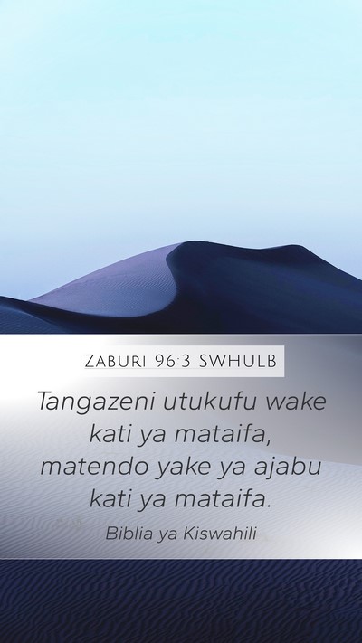 Zaburi 96:3 SWHULB Bible Verse Image