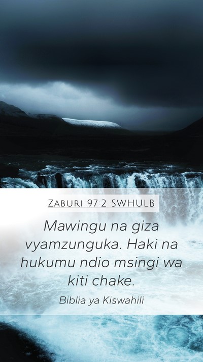 Zaburi 97:2 SWHULB Bible Verse Image