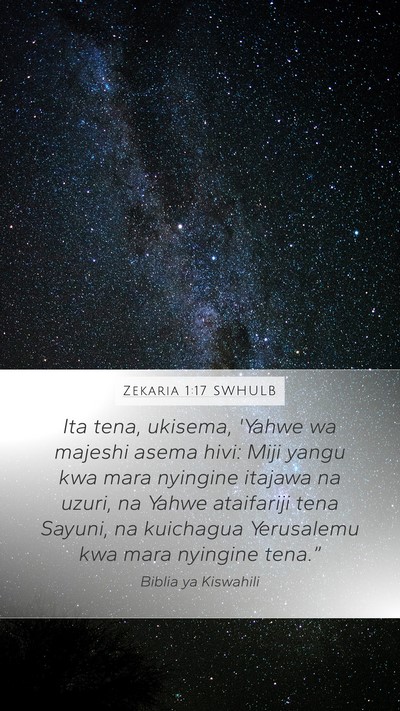 Zekaria 1:17 SWHULB Bible Verse Image