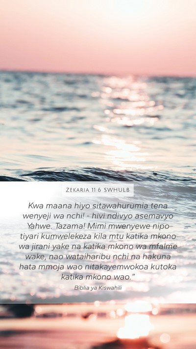 Zekaria 11:6 SWHULB Bible Verse Image