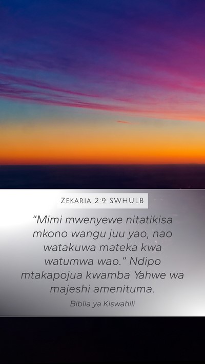 Zekaria 2:9 SWHULB Bible Verse Image