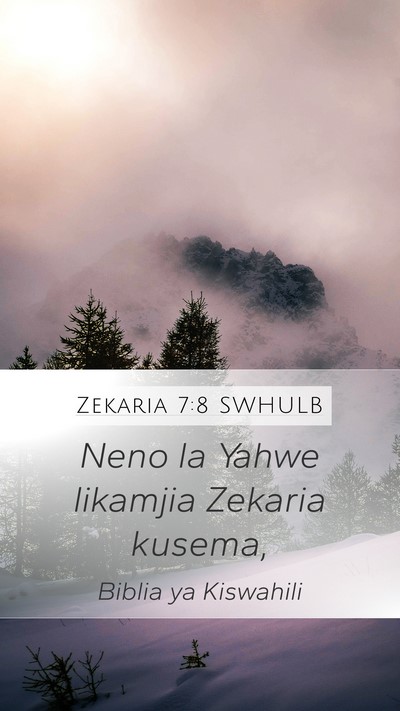 Zekaria 7:8 SWHULB Bible Verse Image