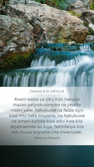 Zekaria 8:10 SWHULB Bible Verse Image